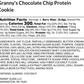 Granny's Chocolate Chip Protein Cookie