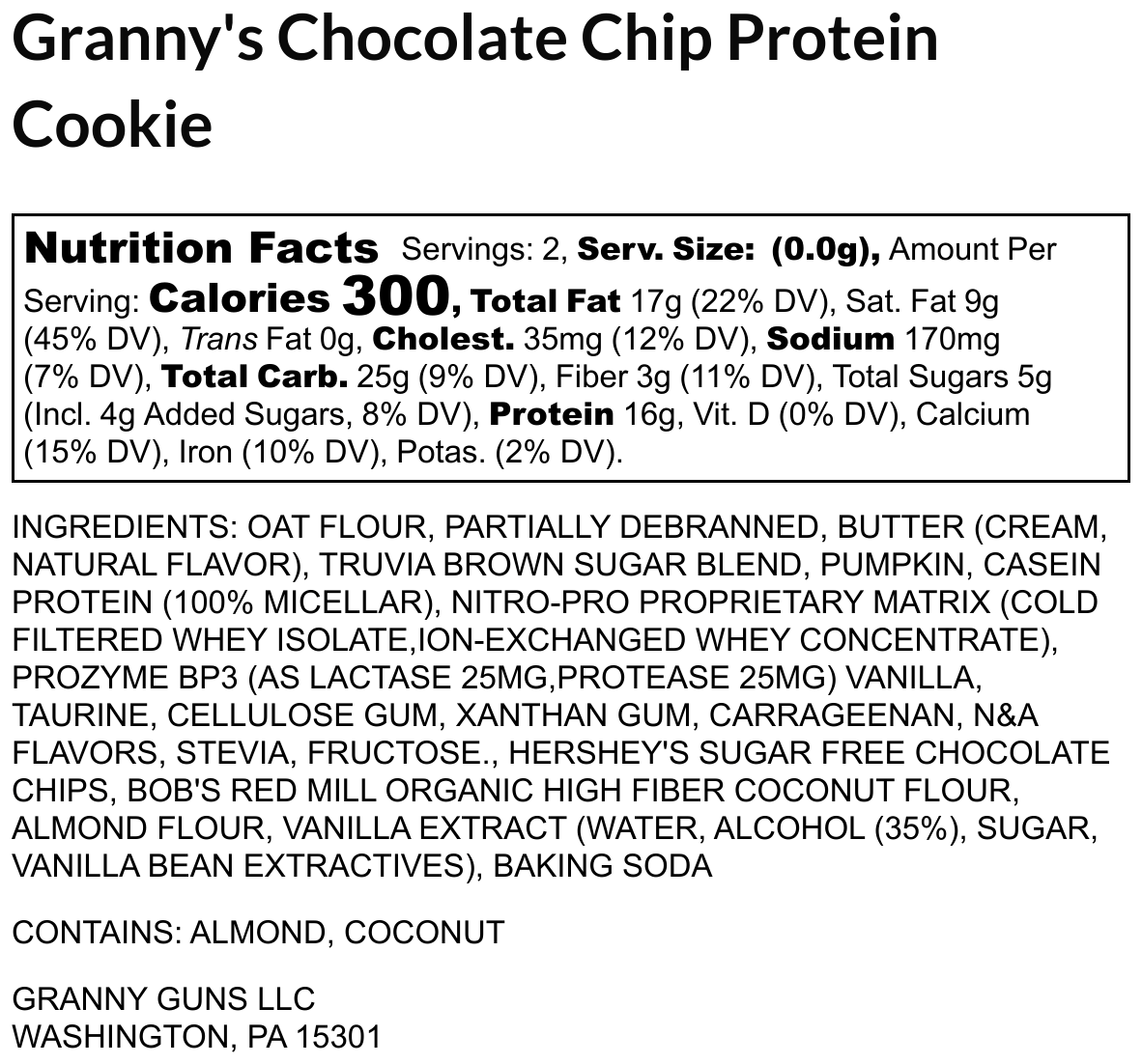 Granny's Chocolate Chip Protein Cookie