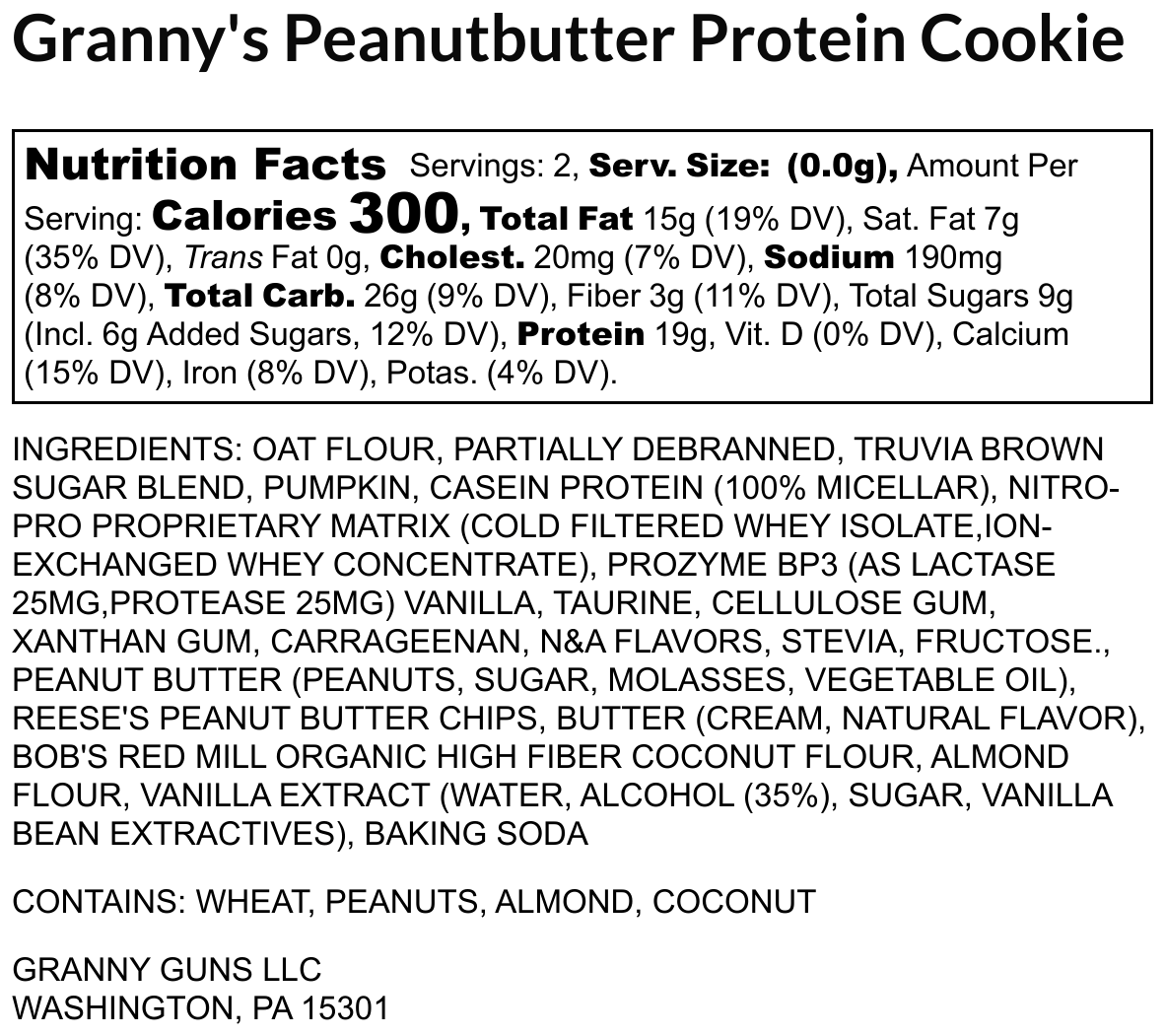 Granny's PeanutButter Protein Cookie